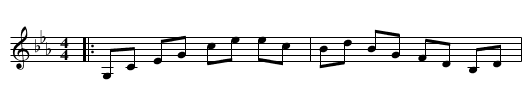 Miss Gordon of Gight - staff notation