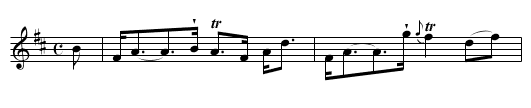 Miss Gordon's Strathspey -- Fochabers - staff notation