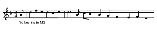 Miss Gormmingdon's Minuet?? . SenH.024 - staff notation