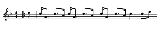 Miss Grace Menzies - staff notation