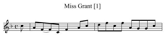 Miss Grant [1] - staff notation