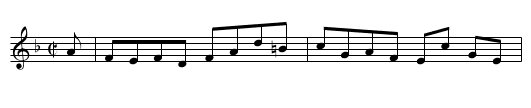 Miss Grant of Kinaird - staff notation
