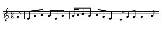Miss Grant’s Jig - staff notation