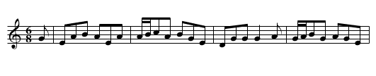 Miss Grant's Jig - staff notation