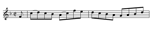 Miss Grant's Reel -- of Cullen House - staff notation