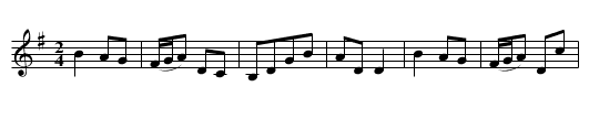 Miss Gunning’s Delight - staff notation