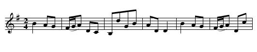 Miss Gunning's Delight. - staff notation
