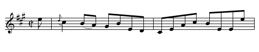 Miss Gunning's Reel - staff notation