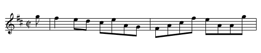 Miss Gunning's Reel - staff notation