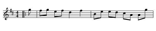 Miss H. Hunter of Blackness - staff notation