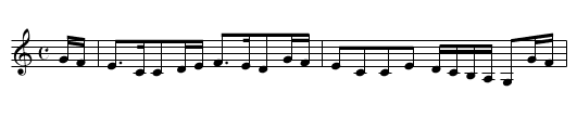Miss Haldane of Gleneagles [1] - staff notation