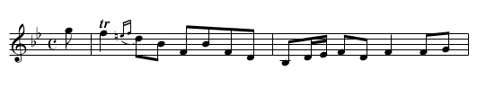 Miss Hall of Dunglass’ Reel - staff notation