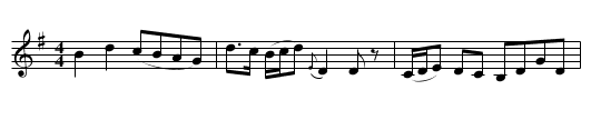 Miss Hamilton [1] - staff notation