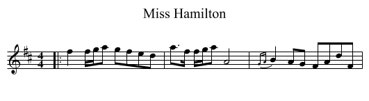 Miss Hamilton - staff notation