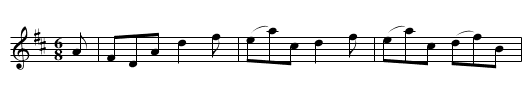Miss Hamilton’s Jigg - staff notation