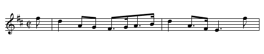 Miss Hamiltons Reel - staff notation