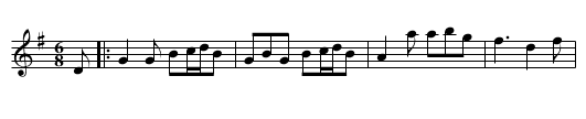Miss Hannah Of Elgin - staff notation
