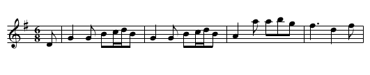 Miss Hannah's Jig - staff notation