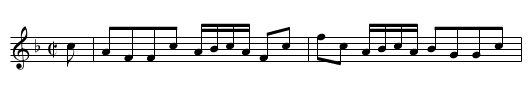 Miss Hay's Reel - staff notation