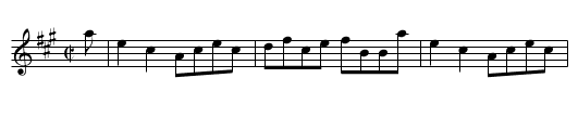 Miss Henderson of Fordel - staff notation