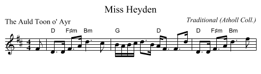 Miss Heyden - staff notation