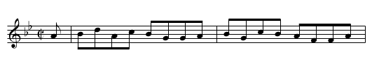Miss Hog, Newliston - staff notation