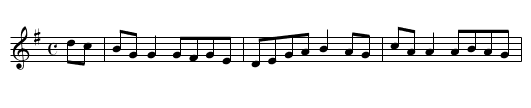 Miss Hope's Favorite - staff notation