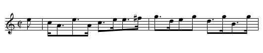 Miss Hurry's Strathspey - staff notation