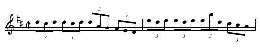 Miss Hutchinson's Frolick - staff notation