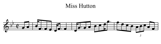 Miss Hutton - staff notation