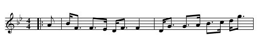 Miss Hutton's Strathspey - staff notation