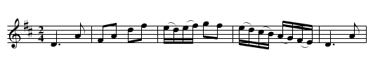 Miss Jamieson’s Jig - staff notation
