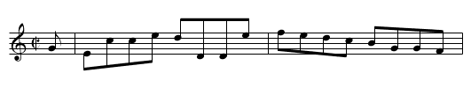 Miss Jane Hunter’s Reel - staff notation