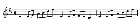 Miss Jane McInnes -- Dandaleith - staff notation