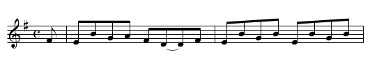 Miss Jean Maxwell of Monreith's Reel - staff notation