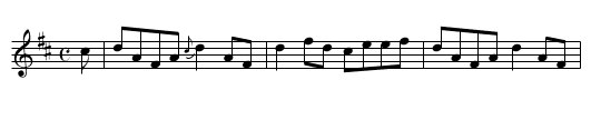 Miss Jean Shirreff's Reel. - staff notation