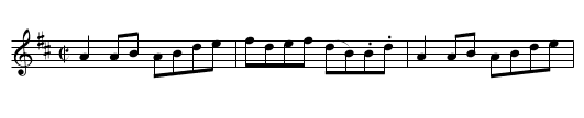 Miss Jenny Wedderburn’s Reel - staff notation