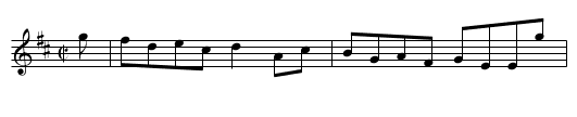 Miss Jessie Scott's Reel - staff notation