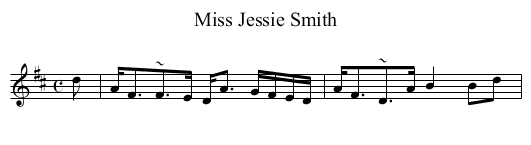 Miss Jessie Smith - staff notation