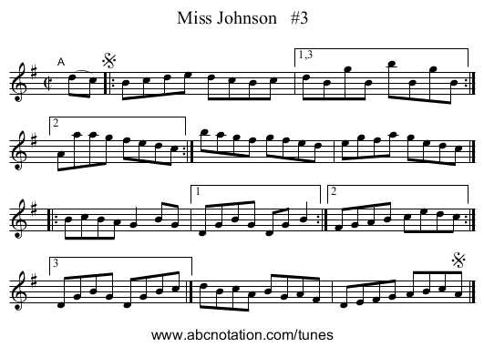Miss Johnson   #3 - staff notation
