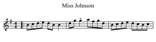 Miss Johnson - staff notation