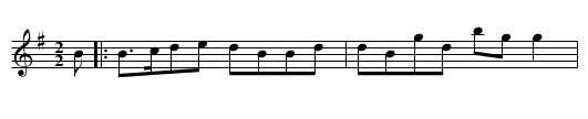 Miss Johnsons - staff notation