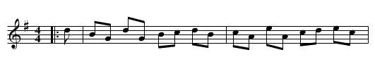 Miss Johnston of Hilton's Reel - staff notation