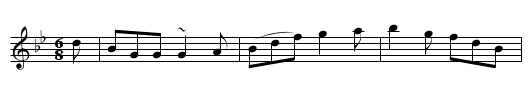 Miss Julia Sinclair's Favorite - staff notation