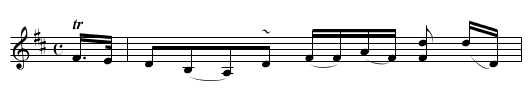 Miss Katharine Miller’s Birthday - staff notation