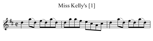Miss Kelly's [1] - staff notation
