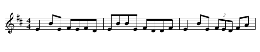 Miss Kelly's Favorite - staff notation