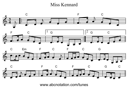 Miss Kennard - staff notation