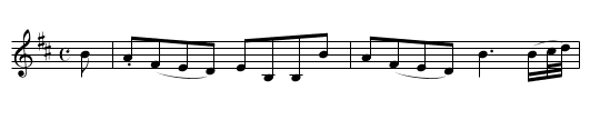 Miss Kinlochs Reel - staff notation