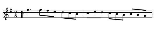 Miss Lamberts Delight - staff notation
